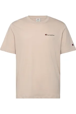 Champion Ss Tee Tops T-shirts Short-sleeved Beige