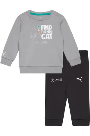 PUMA Mapf1 Toddler Crew Jogger Sets Sweatsuits Grey
