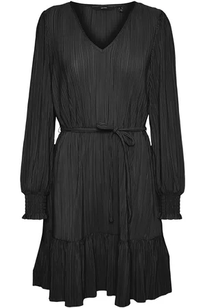 VERO MODA Vmsoma Ls Short Dress Jrs Lyhyt Mekko Black
