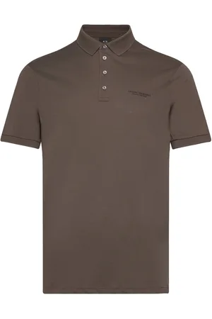 Armani Exchange Polo Shirt Tops Polos Short-sleeved Brown