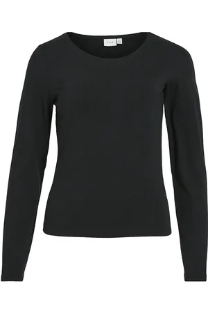 VILA Vinora L/S O-Neck Top - Noos Tops T-shirts & Tops Long-sleeved Black