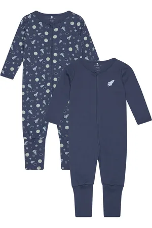 NAME IT Nbmnightsuit 2P Zip Ff Dark Space Noos Pyjama Sie Jumpsuit Haalari Navy
