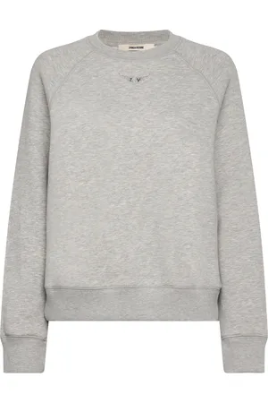Zadig & Voltaire Upper Pmo Wings Strass Tops Sweat-shirts & Hoodies Sweat-shirts Grey