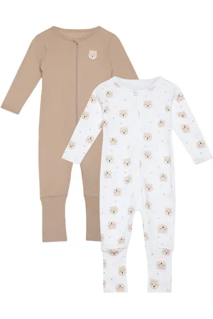 NAME IT Nbnnightsuit 2P Zip Ff Oxford Bear Noos Pyjama Sie Jumpsuit Haalari Multi/patterned
