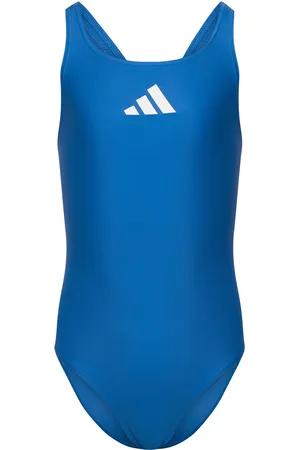 adidas Adidas Solid Small Logo Swimsuit Sport Women Sport Clothing Sport Swimwear Sport Swimsuits Blue