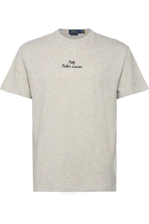 Ralph Lauren Classic Fit Logo Jersey T-Shirt Tops T-shirts Short-sleeved Grey