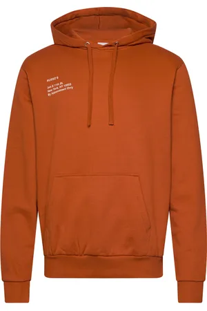 Les Deux Neighborhood Hoodie Tops Sweat-shirts & Hoodies Hoodies Orange
