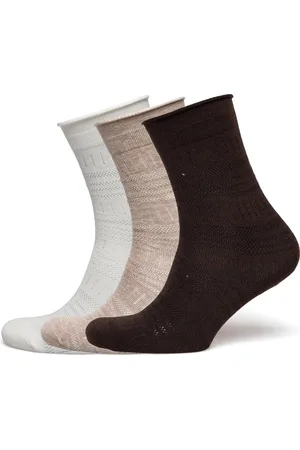 Beck Söndergaard Lucretia Wola Sock 3 Pack Lingerie Socks Regular Socks Beige