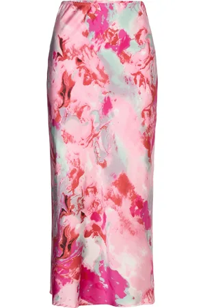Coster Copenhagen Cc Heart Skyler Mid Length Printed Polvipituinen Hame Pink