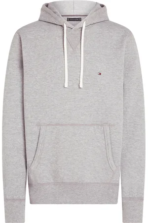 Tommy Hilfiger Essential Fleece Hoody Tops Sweat-shirts & Hoodies Hoodies Grey