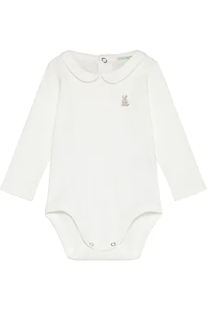 Benetton Bodysuit L/S Bodies Long-sleeved White