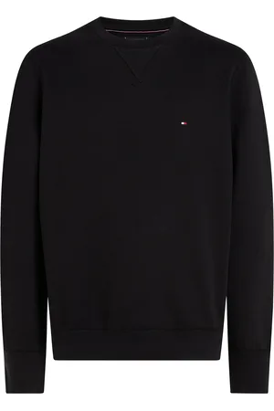 Tommy Hilfiger Essential Fleece Crewneck Tops Sweat-shirts & Hoodies Sweat-shirts Black