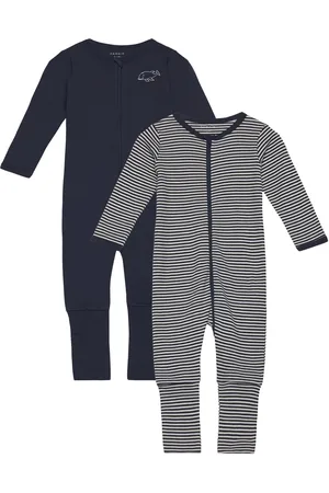 NAME IT Nbnnightsuit 2P Zip Ff Y/D Core 2 Noos Pitkähihainen Body Navy