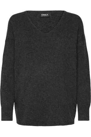 ONLY Olmrica Life L/S V-Neck Pullo Knt Tops Knitwear Jumpers Black