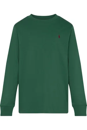 Ralph Lauren Cotton Jersey Long-Sleeve Tee Tops Sweat-shirts & Hoodies Sweat-shirts Green