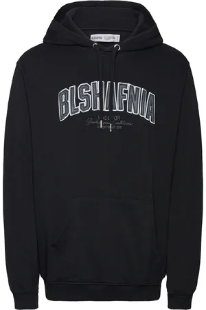 bls hafnia Backstage Applique Hoodie Tops Sweat-shirts & Hoodies Hoodies Black