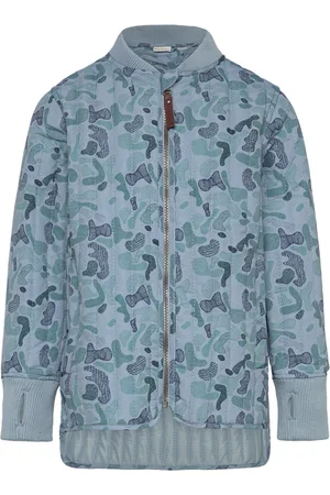 EN FANT Thermal Jacket Aop Outerwear Thermo Outerwear Thermo Jackets Blue
