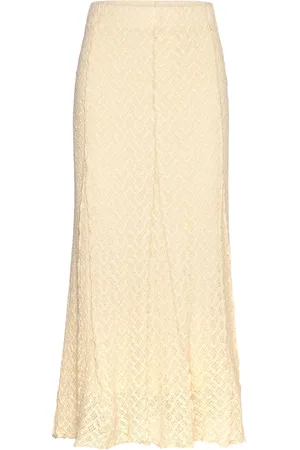 Norr Rosalina Skirt Skirts Maxi Skirts Yellow