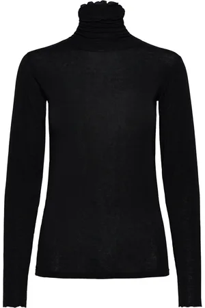 Coster Copenhagen Cc Heart Lana Turtleneck Tops Knitwear Turtleneck Black