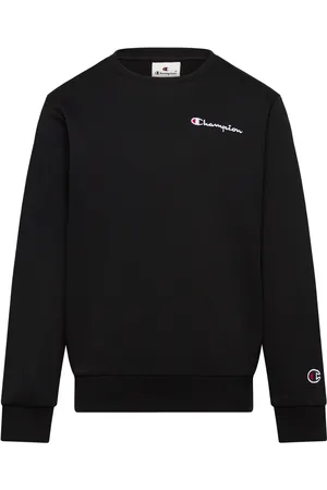 Champion Crewneck Sweatshirt Tops Sweat-shirts & Hoodies Sweat-shirts Black