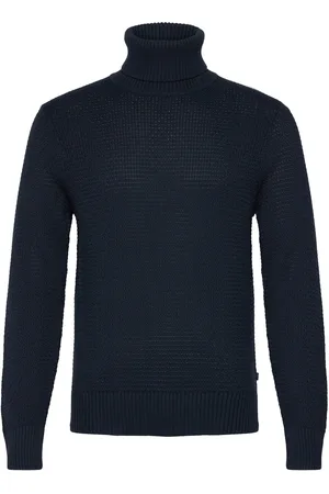 J Lindeberg Olivero Turtleneck Sweater Tops Knitwear Turtlenecks Navy