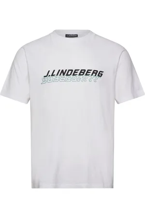 J Lindeberg Parcy Logo Tee Tops T-shirts Short-sleeved White