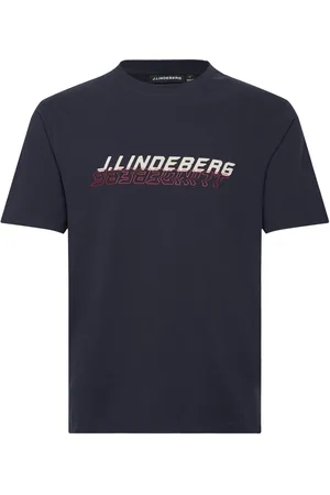 J Lindeberg Parcy Logo Tee Tops T-shirts Short-sleeved Navy