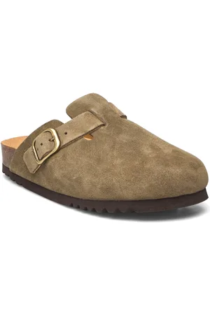 Scholl Sl Fae New Suede Khaki Shoes Clogs Green