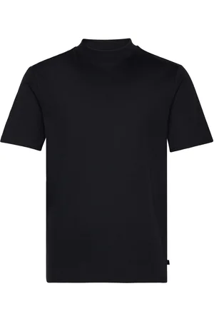 J Lindeberg Ace Mock Neck T-Shirt Tops T-shirts Short-sleeved Black