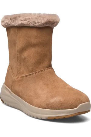 Skechers Womens On-The-Go Stellar - Waterproof Shoes Boots Ankle Boots Ankle Boots Flat Heel Brown