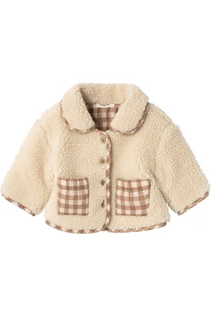 Lil Atelier Nbfnaolin Loose Jacket Lil Outerwear Fleece Outerwear Fleece Jackets Beige