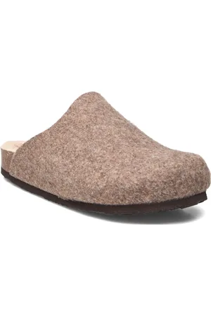 Scholl Sl Louise Felt Light Brown Shoes Clogs Beige