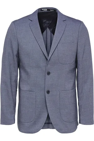 SELECTED Slhslim-Gabe Structure Blz B Noos Suits & Blazers Blazers Single Breasted Blazers Blue