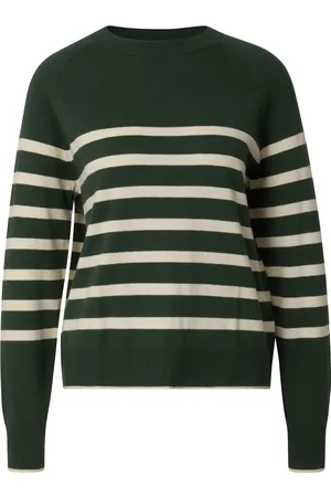 Lexington Freya Cotton/Cashmere Sweater Tops Knitwear Jumpers Green