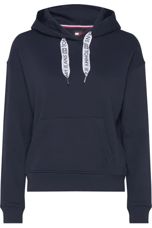 Tommy Hilfiger Tjw Bxy Logo Drawcord Hoodie Ext Tops Sweat-shirts & Hoodies Hoodies Navy