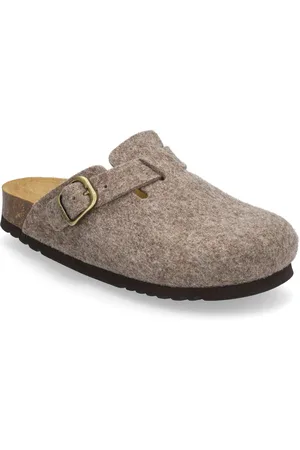 Scholl Sl Fae New Felt Light Brown Shoes Clogs Brown
