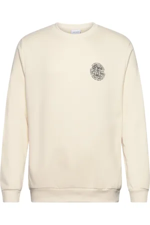Les Deux Globe Sweatshirt Tops Sweat-shirts & Hoodies Sweat-shirts Cream