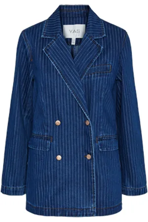 Y.A.S Lomira Ls Denim Blazer S. Farkkutakki Denimtakki Blue