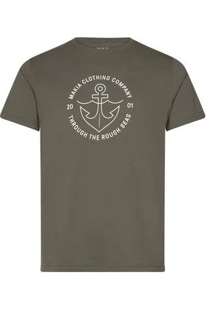 Makia Hook T-Shirt Tops T-shirts Short-sleeved Green