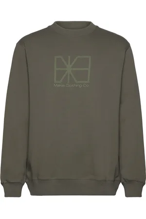 Makia Flagline Sweatshirt Tops Sweat-shirts & Hoodies Sweat-shirts Green