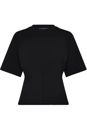French Connection Pearl Top Tops T-shirts & Tops Short-sleeved Black