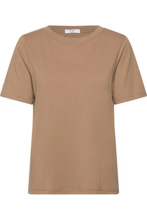 Coster Copenhagen Cc Heart Regular T-Shirt Tops T-shirts & Tops Short-sleeved Beige