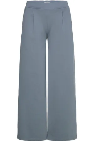 Ichi Ihkate Sus Long Wide Pa2 Bottoms Trousers Wide Leg Blue
