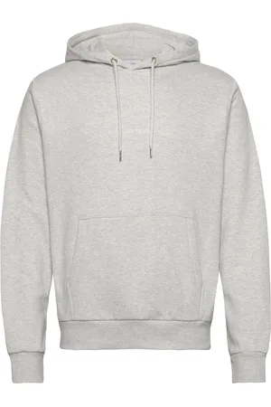 Les Deux Dexter Hoodie Tops Sweat-shirts & Hoodies Hoodies Grey