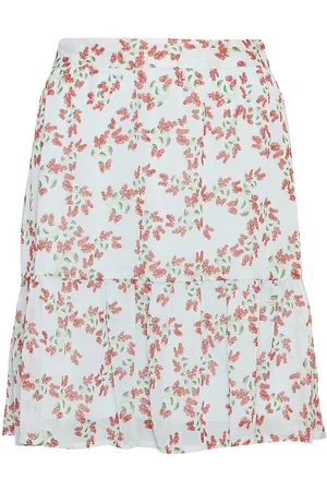 MSCH Mschsatina Skirt Aop Skirts Short Skirts Blue
