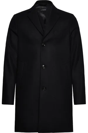 J Lindeberg Artie Melton Coat Villakangastakki Pitkä Takki Black