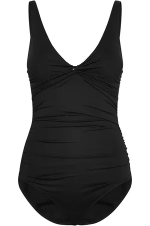 Panos Emporio Simi Solid Swimsuit Recycled Uimapuku Uima-asut Black