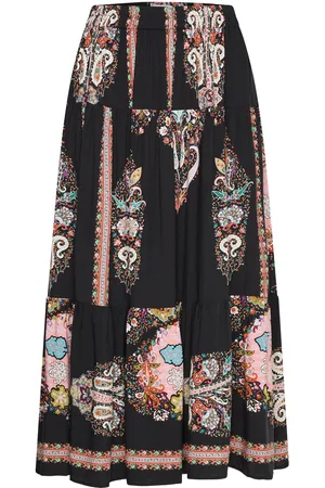 Lollys Laundry Morningll Midi Skirt Skirts Knee-length & Midi Skirts Black