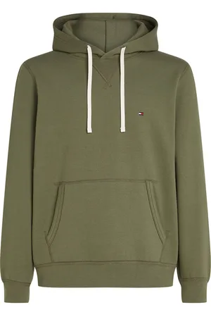 Tommy Hilfiger Essential Fleece Hoody Tops Sweat-shirts & Hoodies Hoodies Green