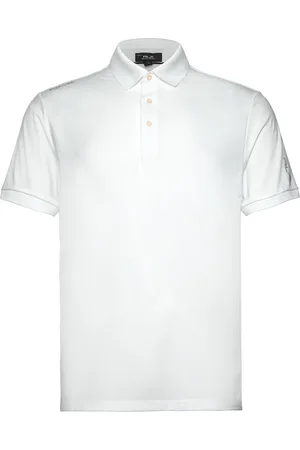 Ralph Lauren Tailored Fit Performance Polo Shirt Sport Men Sport Clothing Sport Tops Sport Polos Sport Short-sleeved Polos White